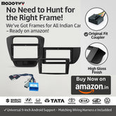 ModishOmbre 9” QLED Car Android System for Mahindra XUV 3XO | OS 13 | 4GB RAM & 64GB ROM | Wireless CarPlay & Android Auto | AHD Camera + Frame Included | 1-Year Warranty